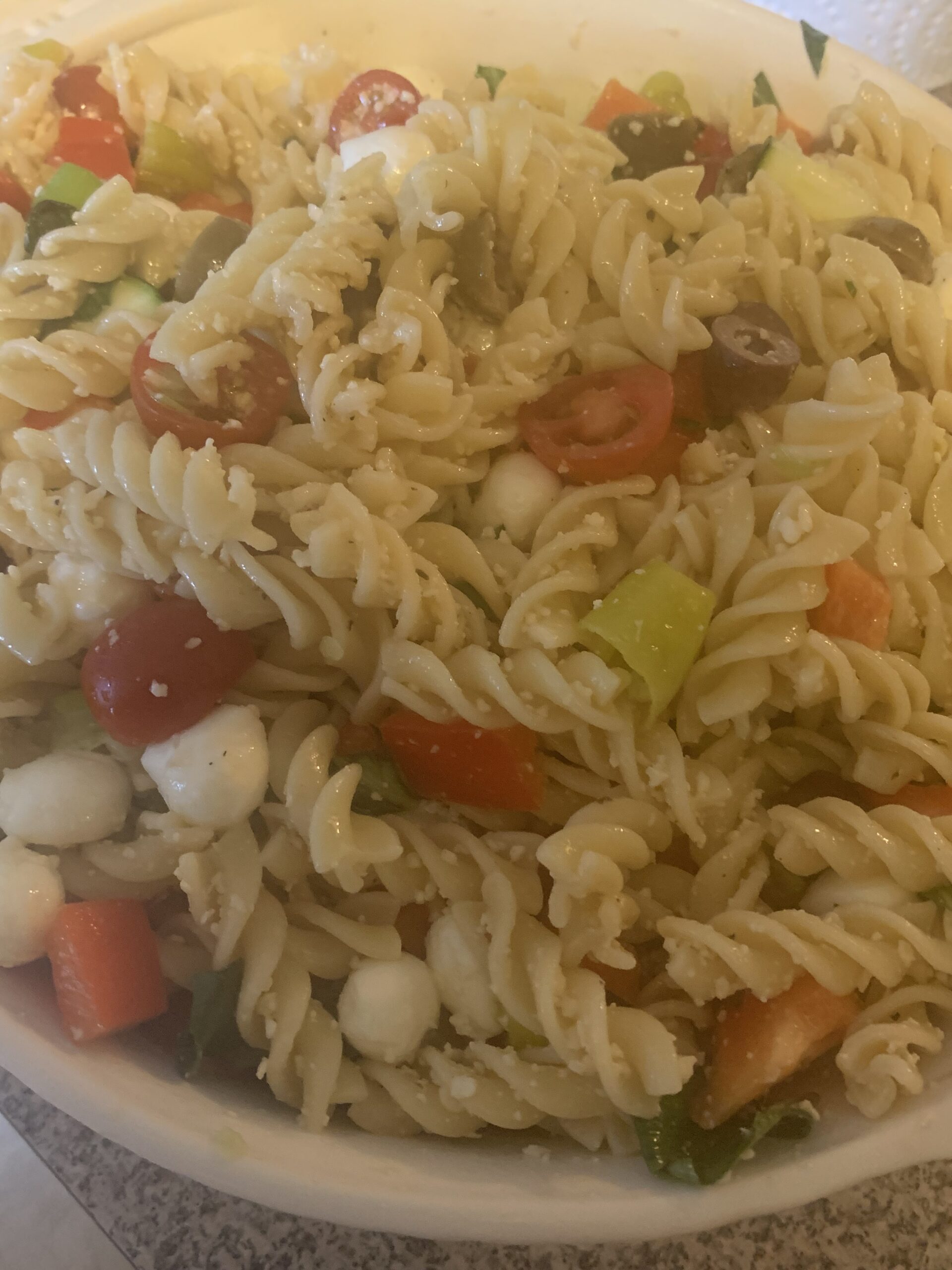 Pasta Salad in Bowl